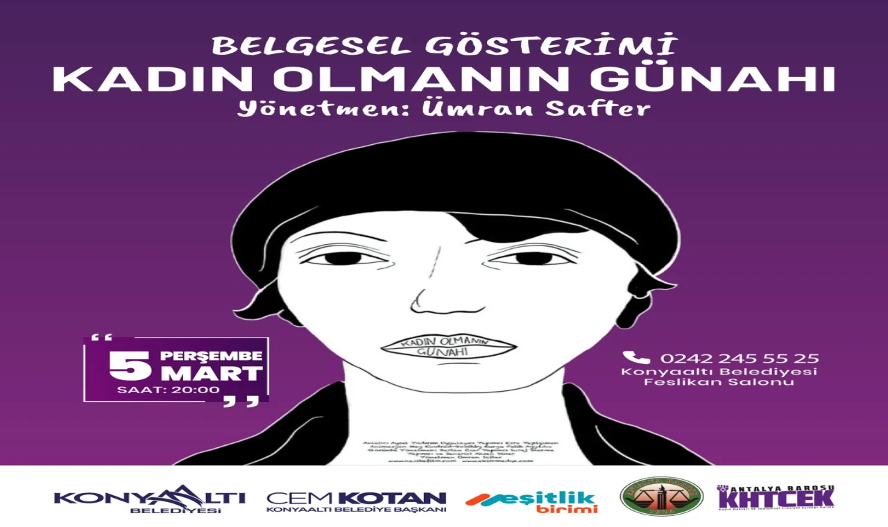 Konyaaltı’nda Nezihe Muhiddin Belgeseli