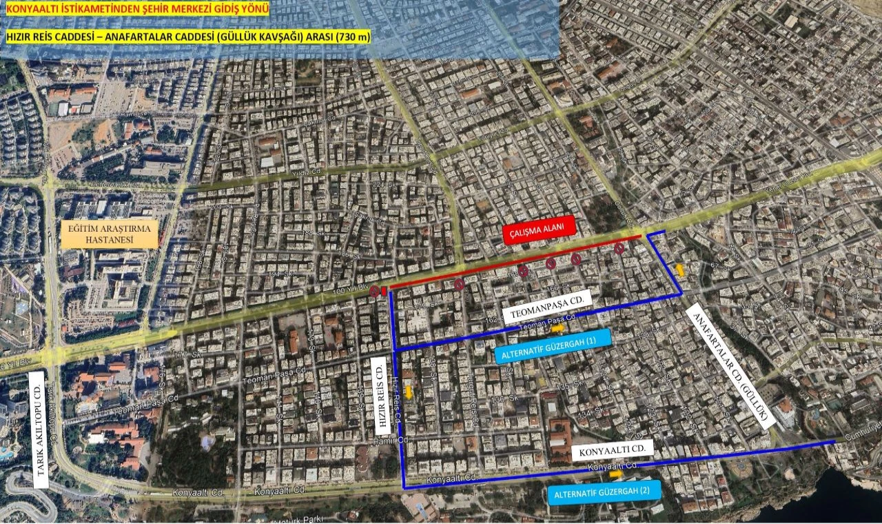 Pazar günü o yol trafiğe kapatılıyor