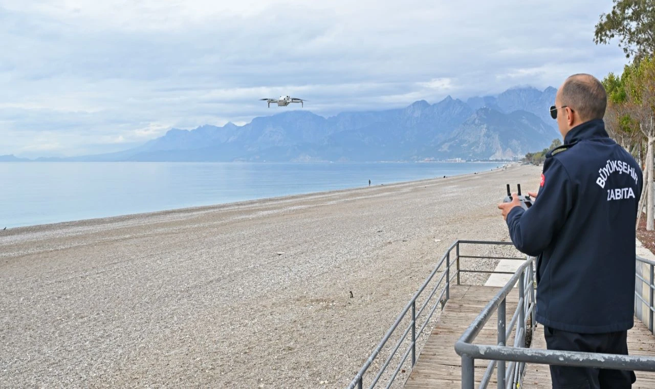 Zabıtadan dronla denetim