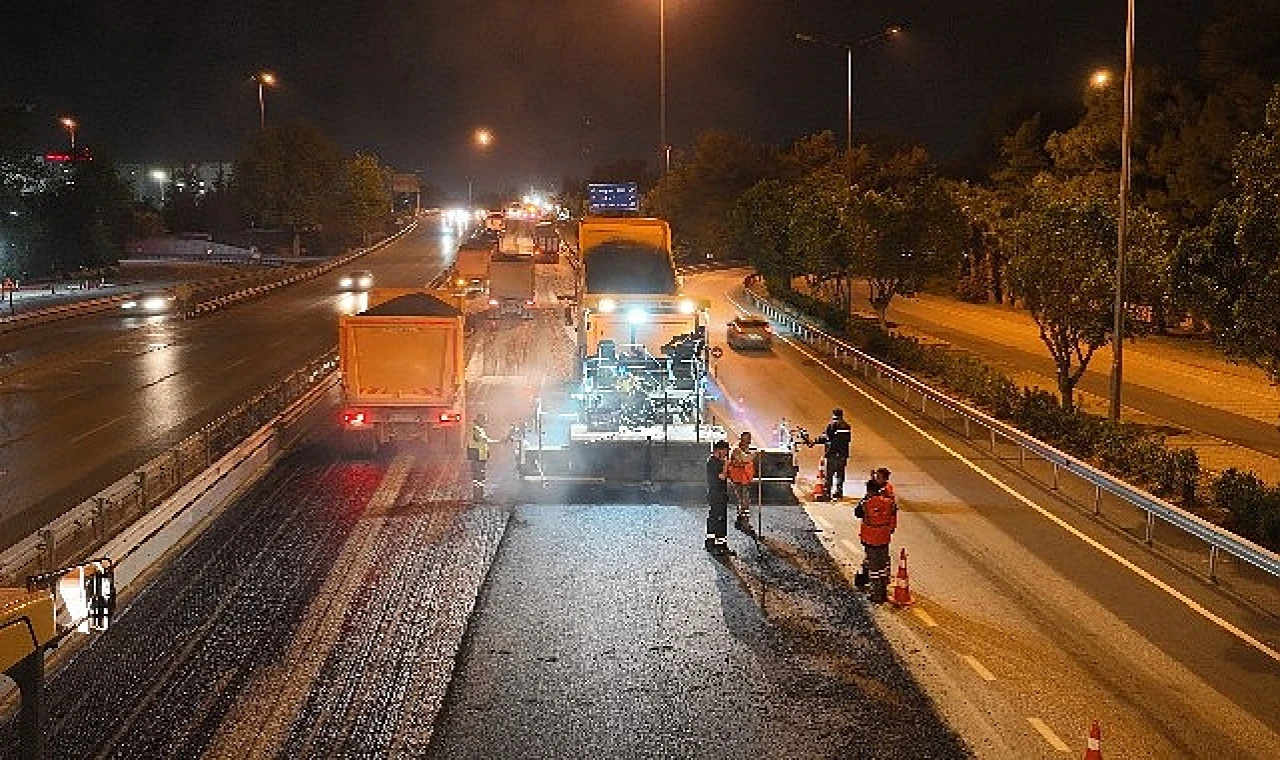 Büyükşehir’den İller Bankası Kavşağı’na sıcak asfalt