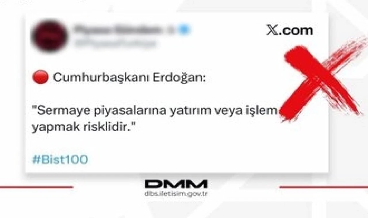 DMM’den ’sermaye piyasaları’ açıklaması