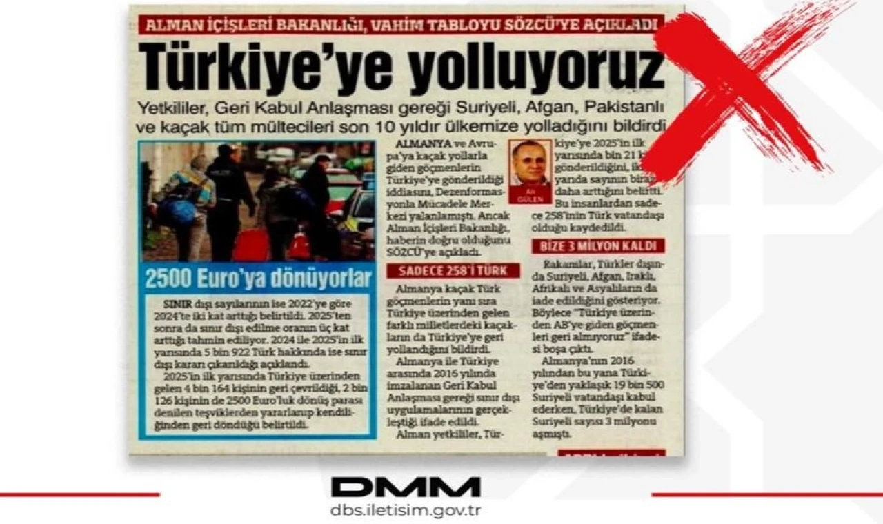 DMM’den yalanlama