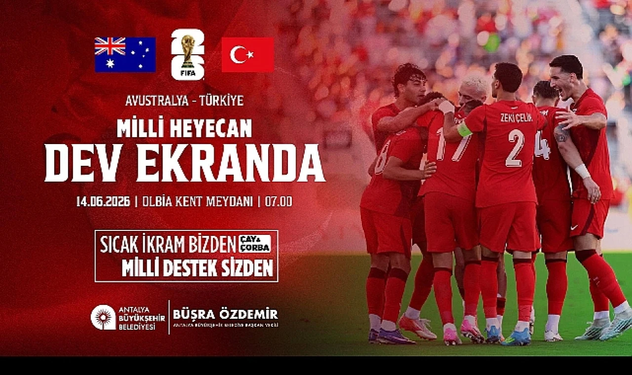 Milli maç heyecanı Olbia Kent Meydanı’nda yaşatacak