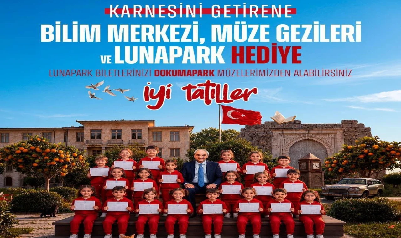 Kepez’den öğrencilere karne hediyesi