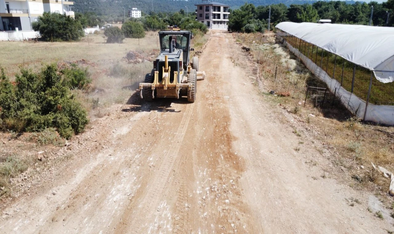 Aydoğmuş’ta sathi asfalt hazırlıkları hız kesmiyor