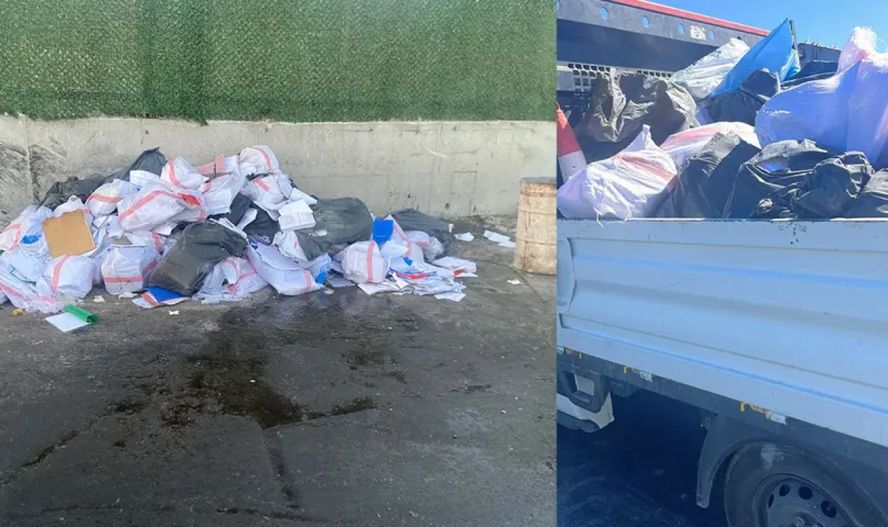 Evraklar imha edilirken suçüstü: 8 şüpheli gözaltında