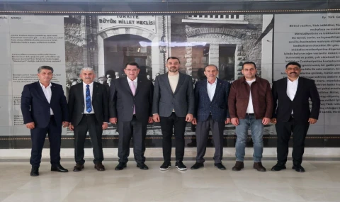 Adlıhan Dere ve Oda başkanlarından Çiçek'e ziyaret