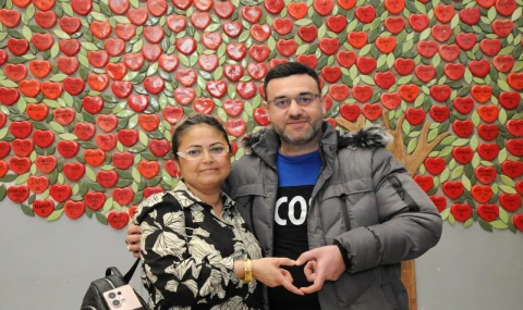 Eşine böbreğiyle can oldu