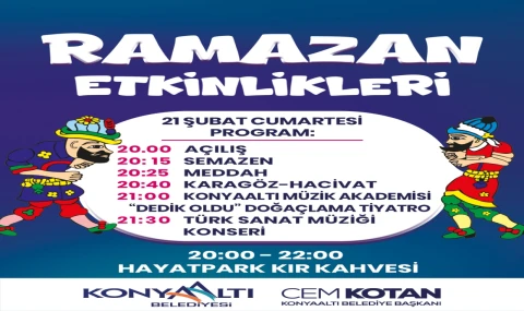 Konyaaltı’nda Ramazan etkinlikleri düzenlenecek