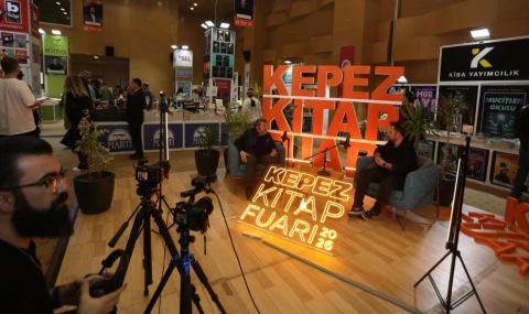 Fuarda medyaya özel yayın stüdyosu