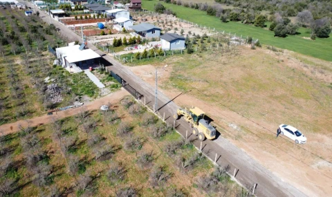 Odabaşı’nda yol yenilendi