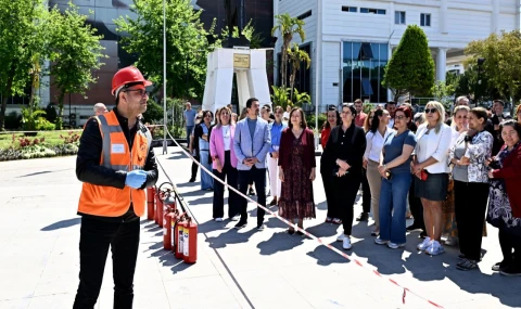 Muratpaşa’da yangın tatbikatı