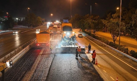 Büyükşehir’den İller Bankası Kavşağı’na sıcak asfalt