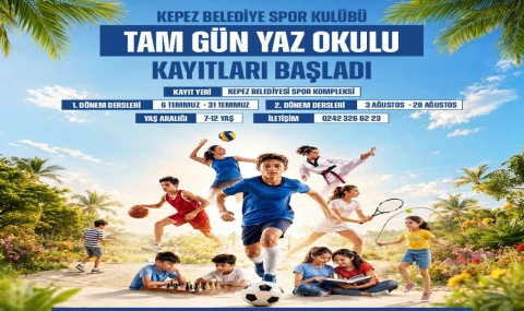 Kepez’de yaz tatili eğlence ve eğitimle buluşuyor