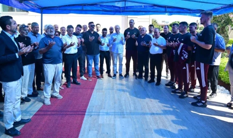 Kepez’in pehlivanları dualarla uğurlandı