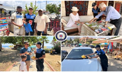 Alanya’da turistlere 4 dilde güvenlik rehberi