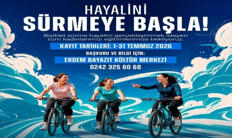 Kepez’de kadınlar hayallerine pedal çeviriyor