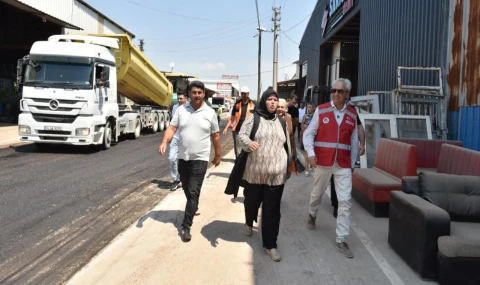 Kepez’den hurdacılar sitesi yoluna sıcak asfalt