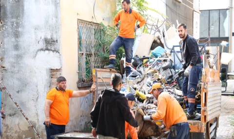 Antalya Balbey’de hurda ve atık operasyonu